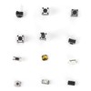 Tactile Push Button Switches 25 Values 12V 50mA Micro Momentary