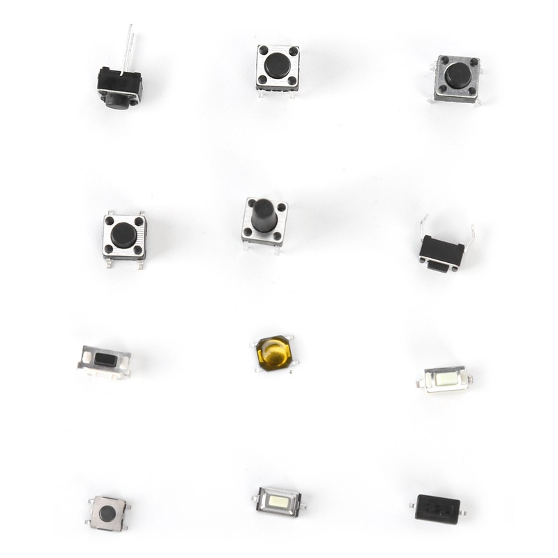 Tactile Push Button Switches 25 Values 12V 50mA Micro Momentary