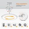 BLNAN LED Flush Mount Ceiling Light, 12 Inch 24W 3000K/4000K/5000K