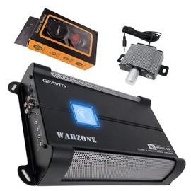 Gravity 4000.1D Class D Car Amplifier - 4000 Watts, 1 Ohm Stable, Digital, Monoblock, Mosfet Power Supply, Great for Subwoofers (2nd Generation) with Gravity Phone Holder Bundle