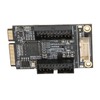 Mini PCIE to USB3.0 Front Expansion Card Dual 19PIN 5Gbps