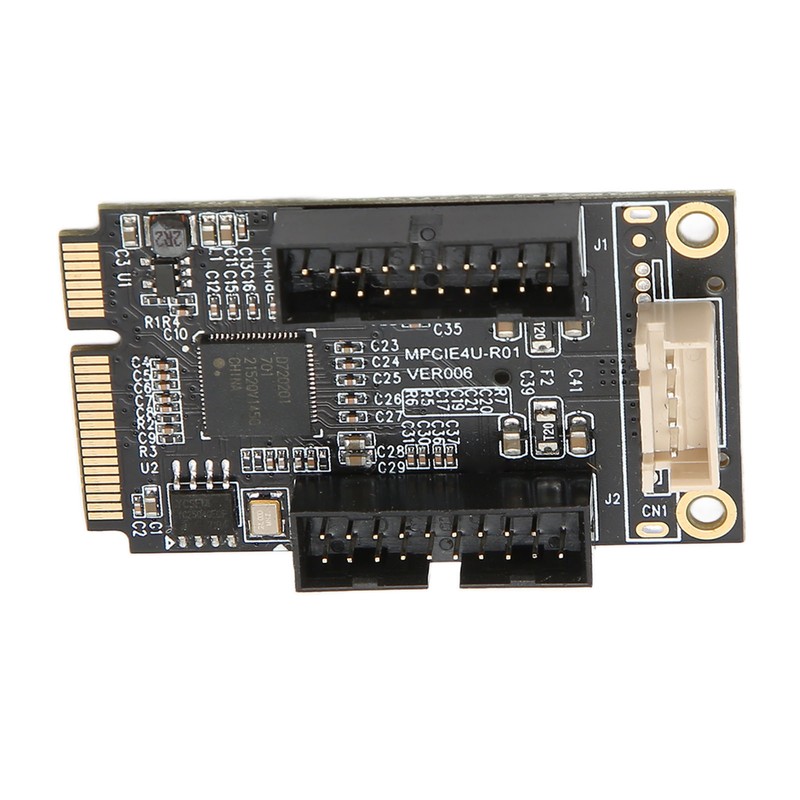 Mini PCIE to USB3.0 Front Expansion Card Dual 19PIN 5Gbps