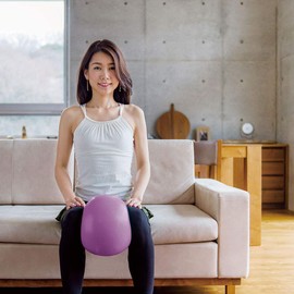 Relaxing Work Fitness Goods, Refreshing Core Ball, Purple, 7.9 inches (20 cm)