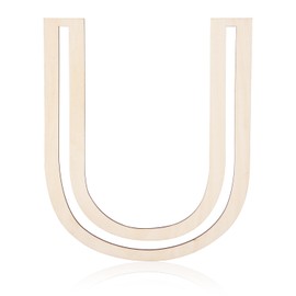 30 cm Wooden Letters, Large Unfinished Wooden Alphabet Letters Blank Wooden Letters for Crafts, Wall Letters Decor for DIY, Painting, Party, Home Decoration (U)