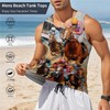 Cool Horse Mens Beach Tank Tops Novelty Graphic Quick Dry