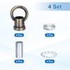 PATIKIL 18Lb Load Lamp Female Loop Holder, 4 Set Lifting