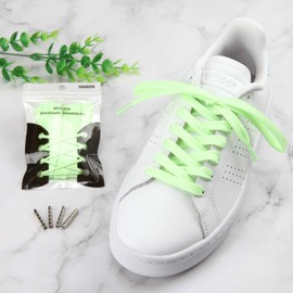 5Chaos Neon Glow Shoelaces, Cool Funny Green Shoe Laces for Women Kids Girls Men, Fun Custom Shoestring with Aglets 1Pair (28" (70CM), Neon Green)