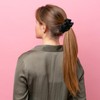 Silk Hair Scrunchies, 12 Pack Black Scrunchie for Women and