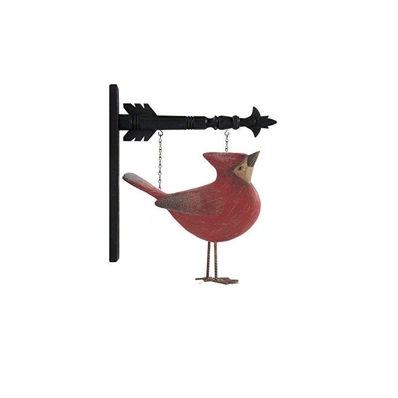 K&K Interiors 9 Inch Resin Cardinal w/Head Up Arrow Replacement