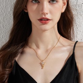 Miaofu Lord Of The Rings Necklace Arwen Evenstar Necklace For Women Arwen Necklace Jewelry Gift With 5A Cubic Zirconia Gold