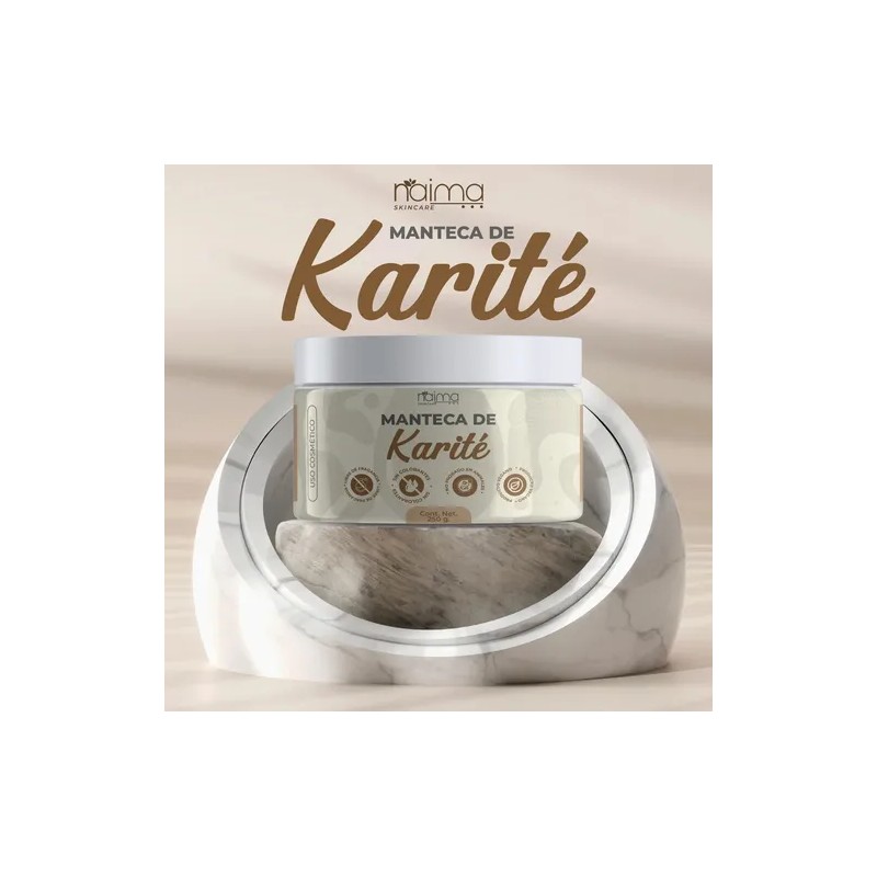 Manteca De Karité Pura 250 G Tarro Uso Cosmético Natural