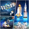 Space Exploration Shuttle Toys, 4-in-1 Space Shuttle Building Toy, 418pcs