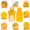 Havenfly Impermeable para Perros con Capucha con Rayas Reflectantes，Ajustable，Resistente al