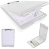 SAYEEC Clear Clipboard with Storage, High Capacity Nursing Clipboard with