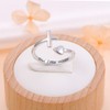 FLYOW Sterling Silver True Love Waits Heart Cross Adjustable Wrap