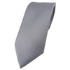 TigerTie Designer Tie in Plain – Tie Cravat - silver