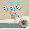 Enhon 3 Piece Shower Knob Replacement Kit Compatible with Price