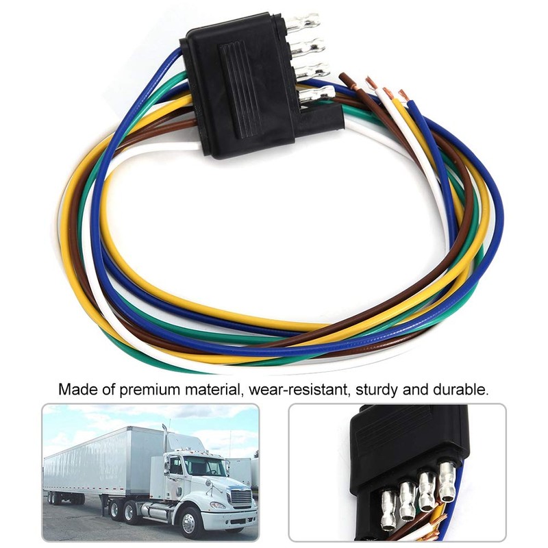 5 Pin Flat Plug 5 Way Flat Trailer Wire Harness