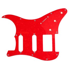 Electric Guitar Pickguard PVC Plastic Guard Scratch Board Front Plate Panel Cover Instrument Accessories Red Pearl Color GSSH67