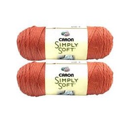 Bulk Buy: Caron Simply Soft Yarn Solids (2-Pack) (Persimmon)