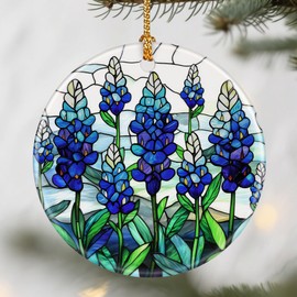Texas Bluebonnet Ornament, Christmas Ornaments: Christmas Tree Decorations, Holiday Decor, Stocking Stuffers, Gift Ideas, Xmas Gift, Flower Lover Gifts & Gifts for Women