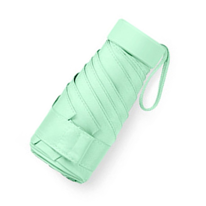 Mini Travel Sun Umbrella Waterproof Folding Umbrella Capsule Shape Umbrella