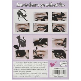 Unbranded 2pk Cat Eyeliner & Eyeshadow Stencils Template Shaper Tool Guide