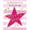 Modern Occasion Card Congratulations Exam Granddaughter - 8 x 6