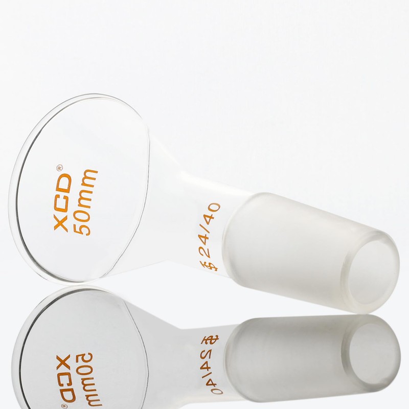 XCD Glass Powder Funnel, Short Stem Borosilicate Glass Filter Funnel