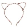Ladies Fuzzy Stencil Cat Ears Deeley Bopper Narrow Headband Alice