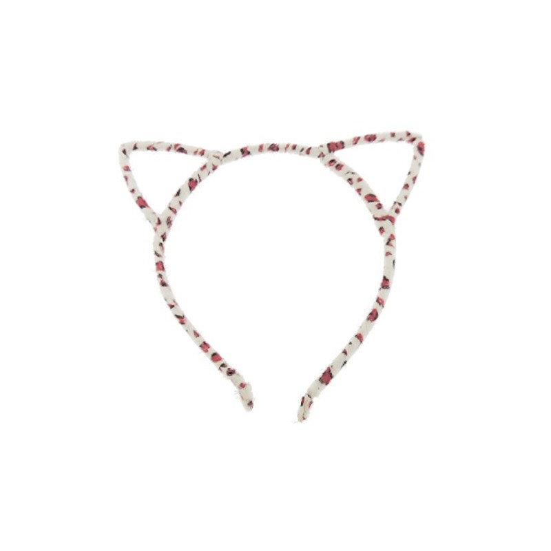 Ladies Fuzzy Stencil Cat Ears Deeley Bopper Narrow Headband Alice