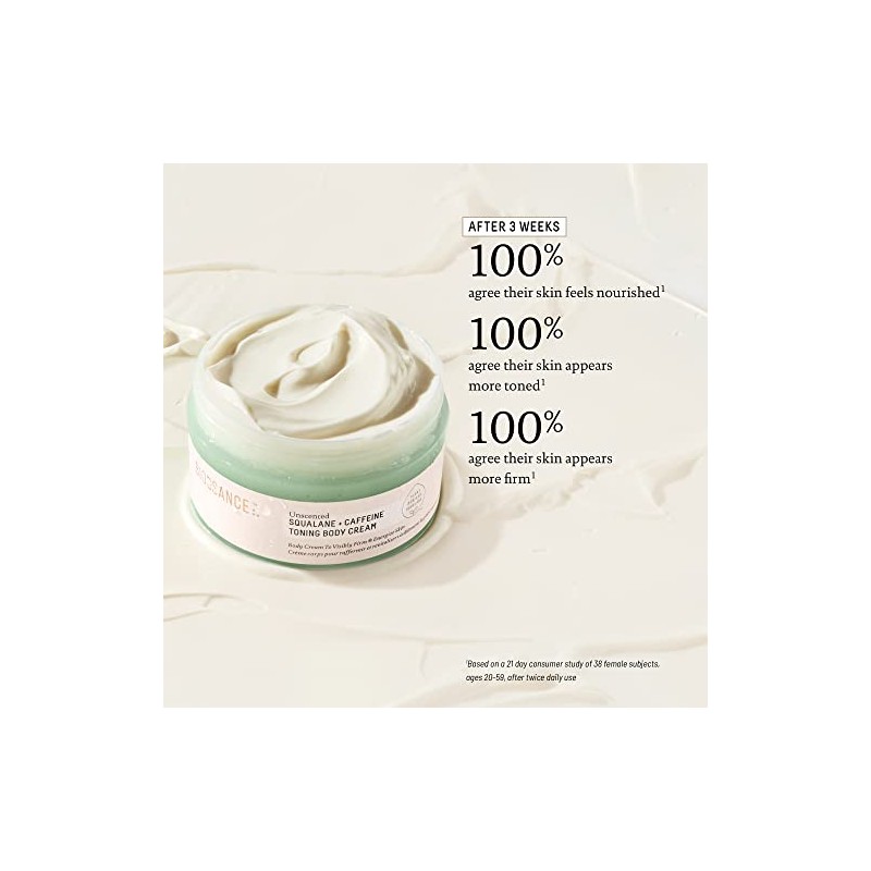 BIOSSANCE Squalane + Caffeine Toning Body Cream - 200ml