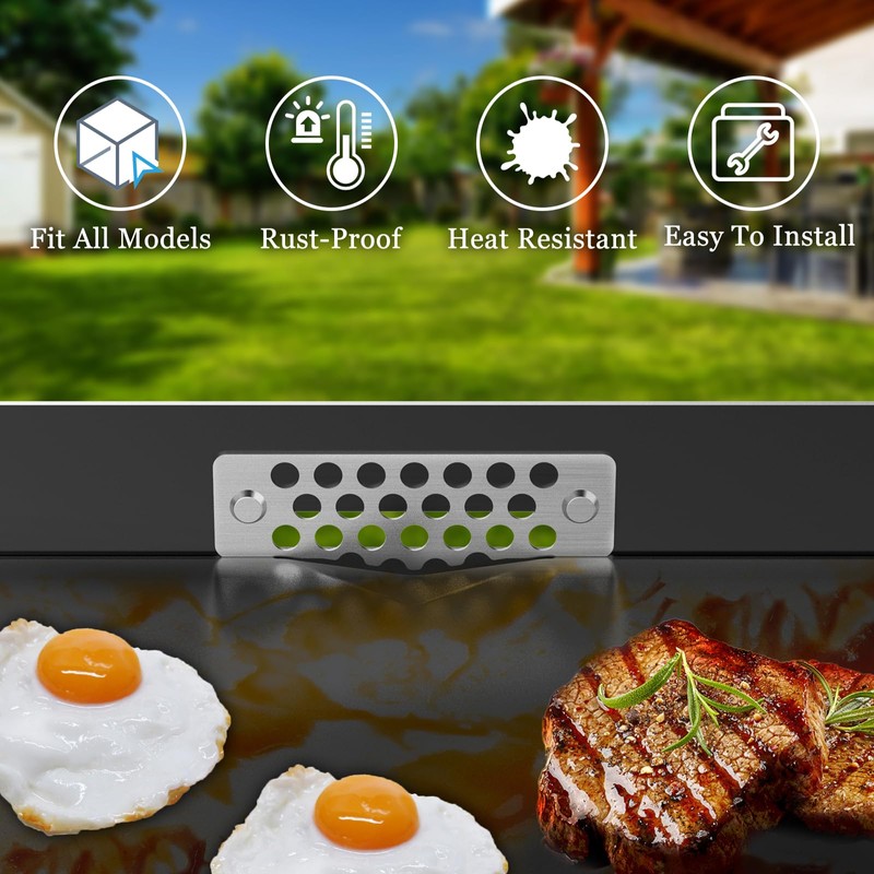 Griddle Accessories of Blackstone Grease Gate Blocker, Compatible with All