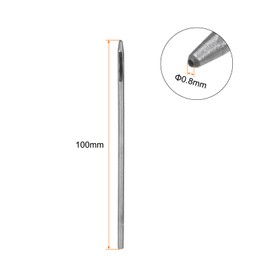 QUARKZMAN Leather Hole Punch 0.8 mm Round Punch Tool for Belt Hole Punch Carbon Steel Single Punch Tool for Cutting Leather Crafts Rubber Paper Soft Material