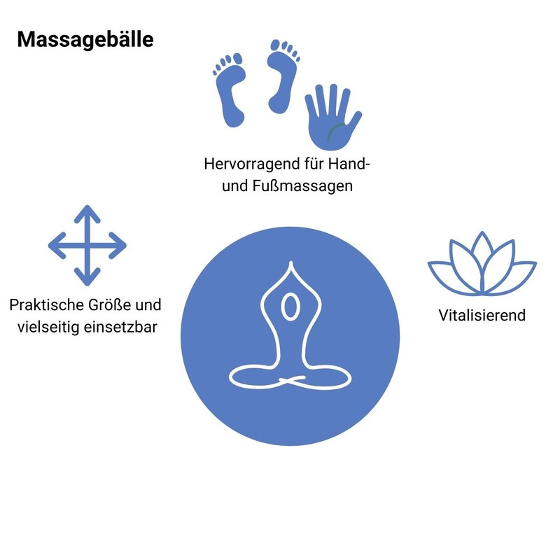 Magnet Akupunktur Massage Kugeln | 2er Set (Silber | ca.