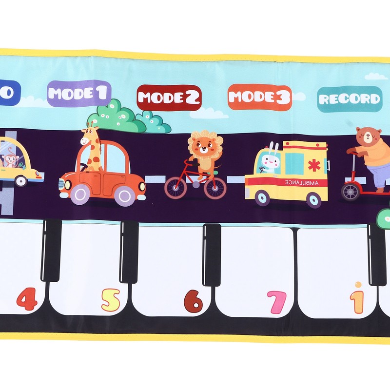 Children Musical Mat Animal Pattern Musical Keyboard Mat Early Learning