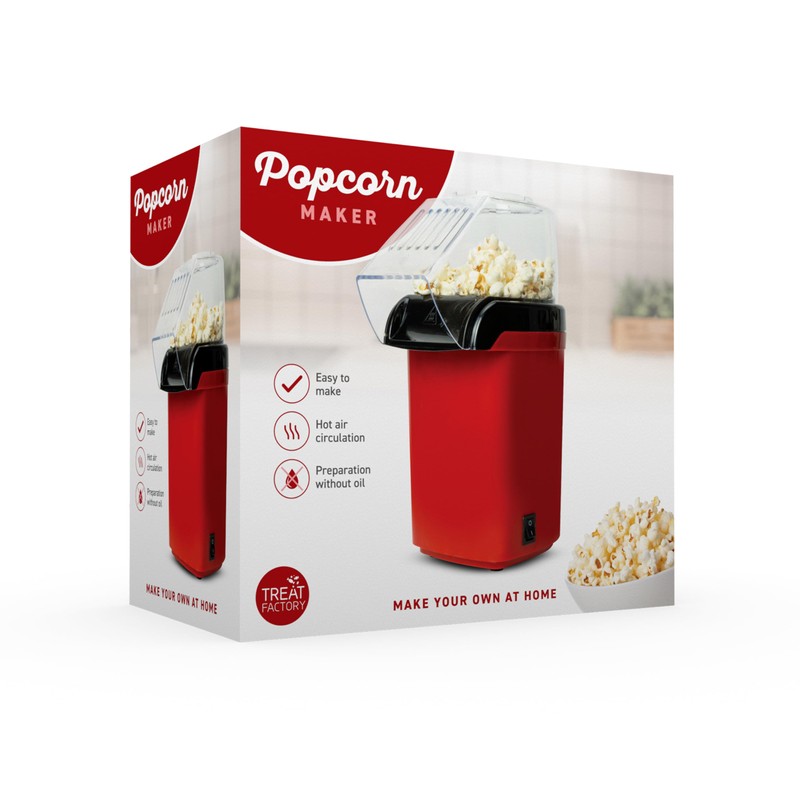 Treat Factory Popcorn Maker Home Made Hot Air Popping Machine