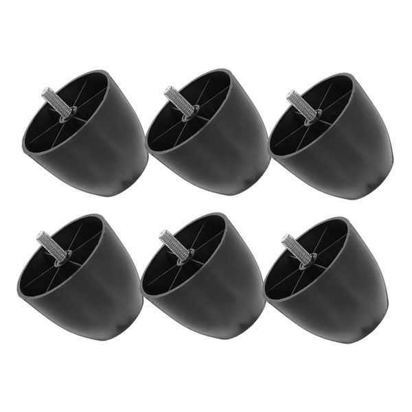 Tofficu 6 pcs Plastic Screw Furniture Feet Durable Replacement Sofa