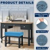 uxcell Bar Stool Cover Rectangle, Stretch Washable Saddle Counter Vanity