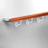 Set of 4 White Handrail Brackets, 63mm Banister Brackets for