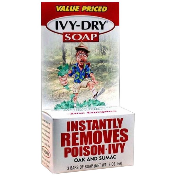 IVY DRY Bar Soap, 0.7 oz Bars, 3 ea (Pack of 12)