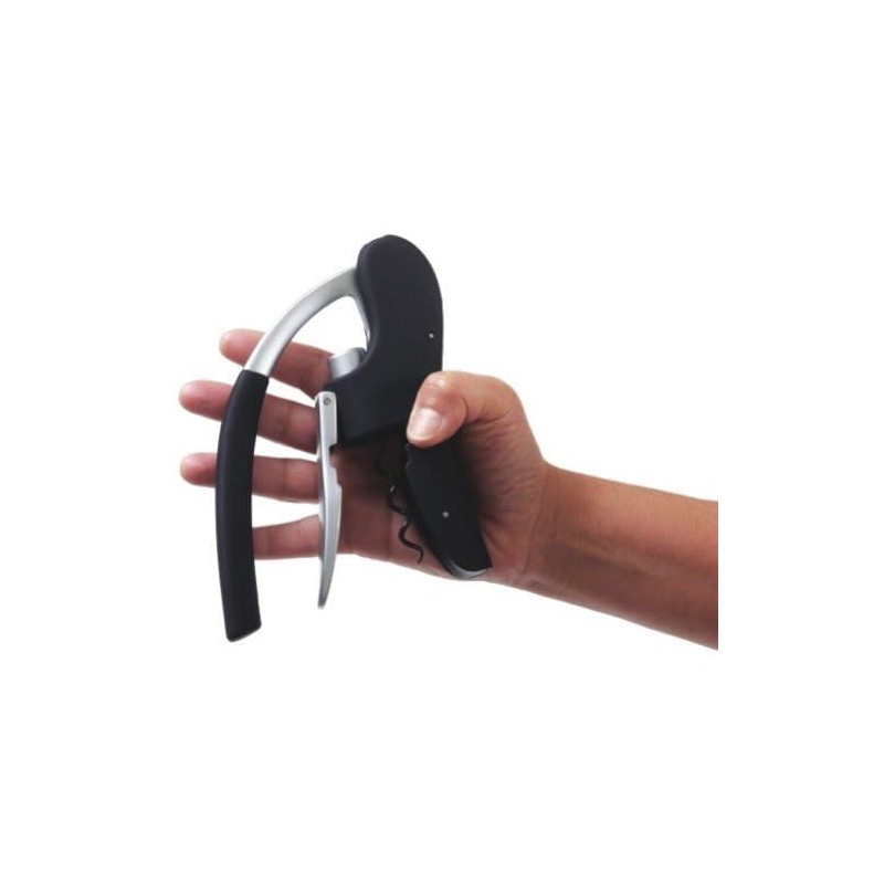 Franmara Black Stainless Steel Lever Style Speed-Pull Decorker with Built-in