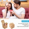 Set di 50 piccole scatole regalo bianche, 7 x 7