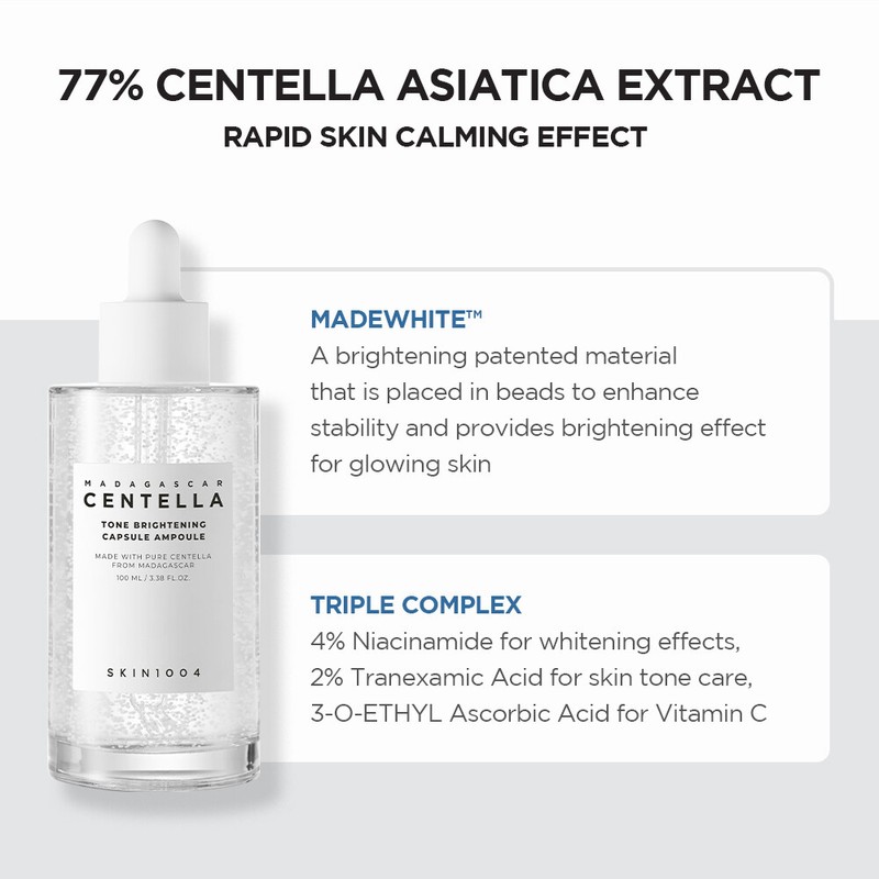SKIN1004 Serum Centella Tone Brightening Ampoule 100ml/Madagascar Centella Ampoule 100ml/Madagascar