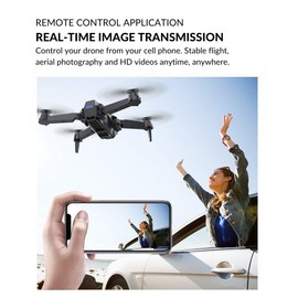 Drone With Camera 4K for Adults & Kids, Falcon for Beginners, Stealth Bird, Thermal, Gimbal, Stabilizer, Small, Easy To Control, Impact Resistant, Lightweight, Compact, Black