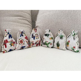 Autupy 20 Pack Drawstring Burlap Bag 3.9 x 5.5 Inch,Packing Storage Linen Jute Cloth Pouches Sacks for Wedding Birthday Party Supplies