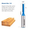 Straight Cut Router Bits, Newdeli 3pcs 1/2 Shank Double Flute