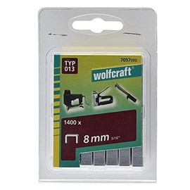 Wolfcraft 7057000 Staples Large Hardened Steel Type 013 8 mm Set of 1400