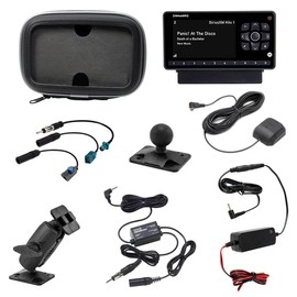 SRS SATELLITE RADIO SUPERSTORE UTV Installation Kit with Onyx EZR SiriusXM Satellite Radio Receiver, Polaris Ride Command Direct Audio Adapters, Works with Polaris RZR, Ranger, Can-Am and Other UTVs