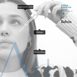 Belvès Booster - Serum Hidratante: Ácido Hialurónico 3% + Vitamina B5 Liposomada 2%